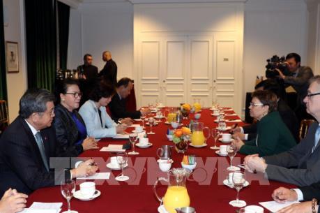 Chủ tịch Quốc hội Nguyễn Thị Kim Ngân tiếp lãnh đạo Tập đoàn SAFRAN