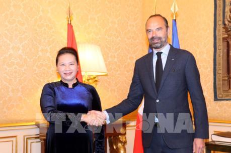 Chủ tịch Quốc hội hội kiến Thủ tướng Pháp Edouard Philippe