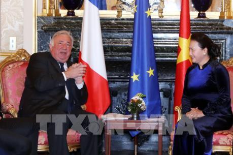 Chủ tịch Quốc hội Nguyễn Thị Kim Ngân hội kiến Chủ tịch Thượng viện Pháp