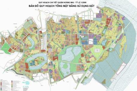 Bản đồ quy hoạch chi tiết quận Hoàng Mai
