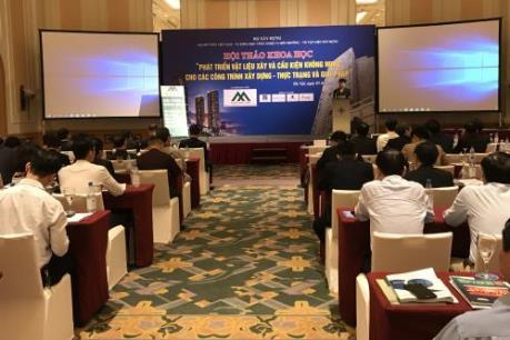 Tỷ trọng sử dụng gạch không nung mới đạt khoảng 21%