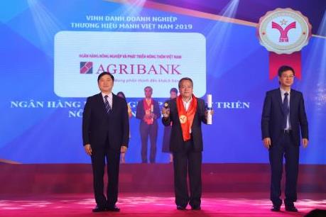 Agribank được vinh danh thương hiệu mạnh Việt Nam 2018