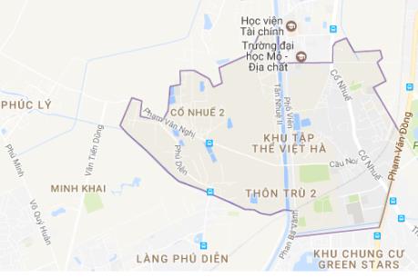 Bản đồ quy hoạch giao thông phường Cổ Nhuế 2