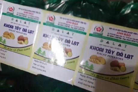 Lâm Đồng dán tem chống hàng giả cho 1.500 tấn khoai tây Đà Lạt