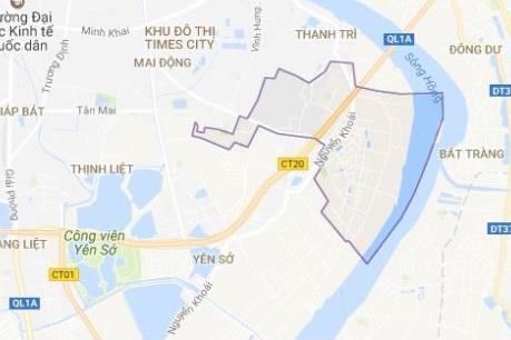 Bản đồ quy hoạch giao thông phường Lĩnh Nam, Hoàng Mai, Hà Nội