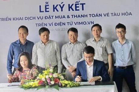 Triển khai bán vé tàu qua ví điện tử