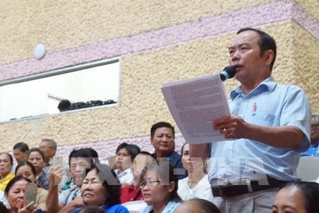 Cử tri đề nghị giải quyết quyền lợi của người dân liên quan đến dự án KĐT mới Thủ Thiêm