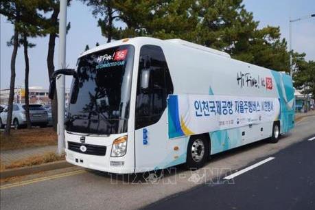 Hàn Quốc cho chạy thử xe buýt tự lái sử dụng mạng 5G