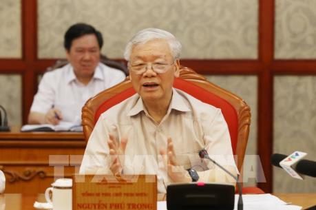 Tổng Bí thư, Chủ tịch nước Nguyễn Phú Trọng chủ trì họp Bộ Chính trị
