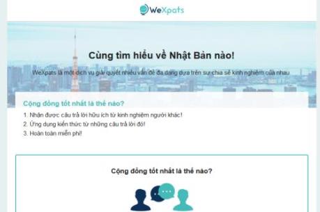 WeXpats - Trang web trao đổi kinh nghiệm du học và làm việc tại Nhật Bản