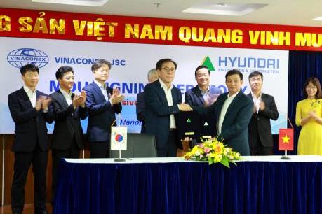Vinaconex và Hyundai E&C ký hợp tác vươn ra thị trường nước ngoài