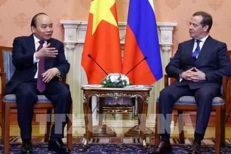 Thủ tướng Nguyễn Xuân Phúc hội đàm với Thủ tướng Liên bang Nga