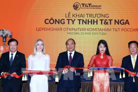 Thủ tướng dự lễ khai trương hoạt động của Tập đoàn T&T Group tại Nga