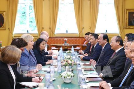 Thủ tướng Nguyễn Xuân Phúc hội đàm với Thủ tướng Na Uy