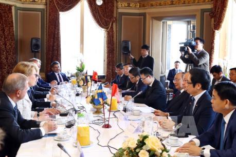 Thủ tướng Nguyễn Xuân Phúc tiếp lãnh đạo các tập đoàn hàng đầu Thụy Điển