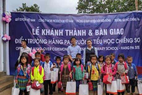 Toyota Việt Nam bàn giao điểm trường ở tỉnh Điện Biên