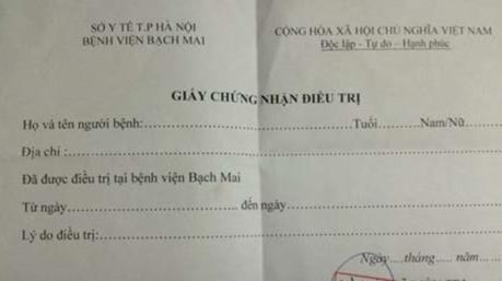 Phá đường dây làm giả giấy tờ của Bệnh viện Bạch Mai