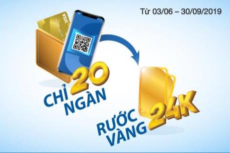 Cơ hội nhận vàng 24k khi thanh toán bằng thẻ Sacombank Visa 