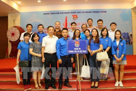 Thanh niên Thông tấn tham gia hiến máu tình nguyện