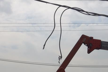 Sét đánh làm hỏng nhiều thiết bị điện tại trạm 110kV Cao Bằng