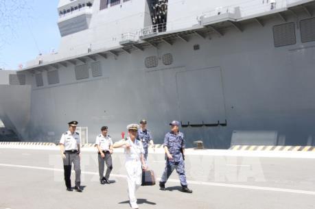 Hai tàu thuộc lực lượng Tự vệ trên biển Nhật Bản thăm xã giao Việt Nam