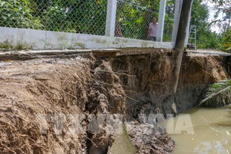 Xảy ra liên tiếp hai vụ sạt lở bờ sông ở Cần Thơ