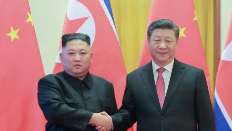 Chủ tịch Triều Tiên hội đàm với Chủ tịch Trung Quốc