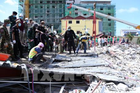 Campuchia  bắt 4 nghi can liên quan tới vụ sập nhà cao tầng