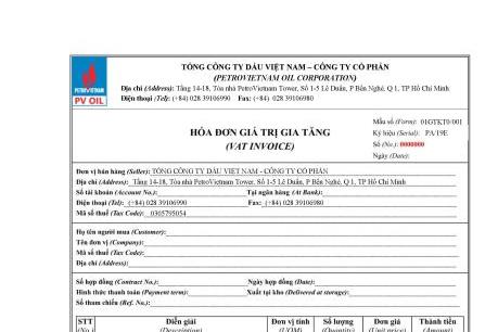 PVOIL chính thức áp dụng hóa đơn điện tử từ ngày 1/7