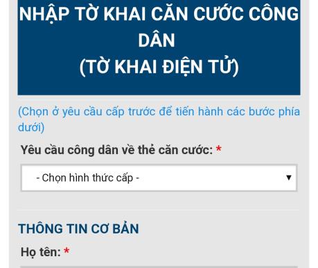Người dân TP Hồ Chí Minh có thể làm thủ tục cấp căn cước qua mạng