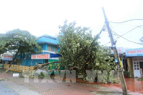 Điện lực miền Bắc khắc phục hậu quả cơn bão số 2