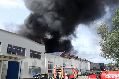 Cháy Trung tâm Thương mại Đồng Xuân của người Việt ở Berlin