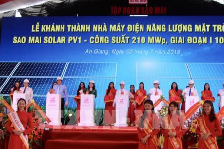 Khánh thành và đưa vào hoạt động nhà máy điện mặt trời Sao Mai Solar PV1