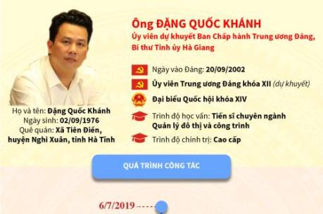 Chân dung tân Bí thư tỉnh uỷ Hà Giang - Đặng Quốc Khánh