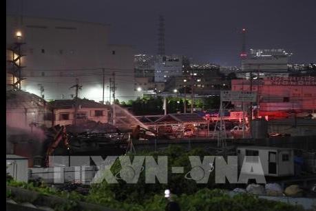 Nhật Bản: Cháy nhà kho khu xử lý chất thải công nghiệp