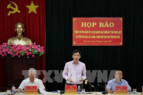 Thông tin chính thức về vụ người dân chiếm đất trái pháp luật ở Kon Tum