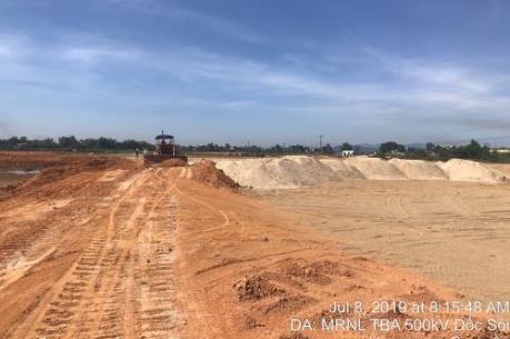 Đường dây 500 kV mạch 3: Hoàn thành thi công các vị trí móng trước mùa mưa