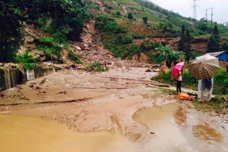 Một nạn nhân bị lũ cuốn trôi ở Cao Bằng