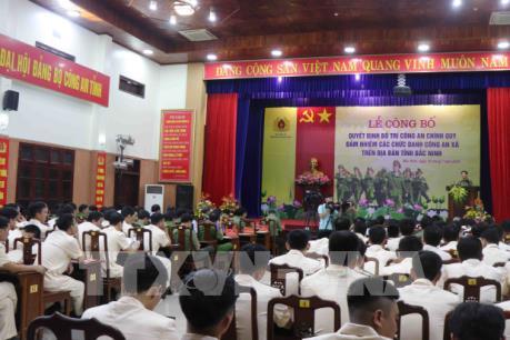 Bắc Ninh điều động hơn 200 công an chính quy về làm công an xã