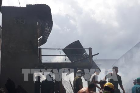 An Giang: Hỏa hoạn thiêu rụi 5 căn nhà ở huyện biên giới An Phú