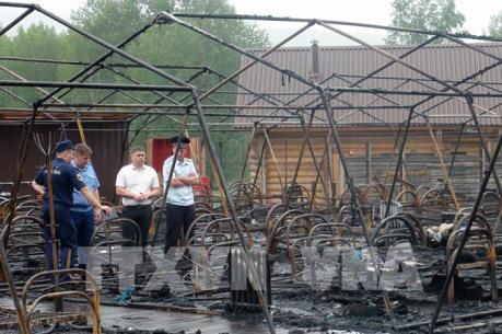 Thương vong trong vụ cháy trại Hè thiếu nhi tại Nga tiếp tục tăng