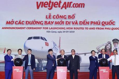 Vietjet Air công bố kế hoạch khai thác 6 đường bay đến và đi Phú Quốc
