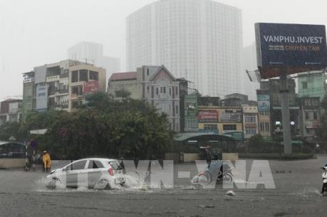 Hà Nội có mưa lớn, khả năng gây ngập úng nhiều tuyến phố