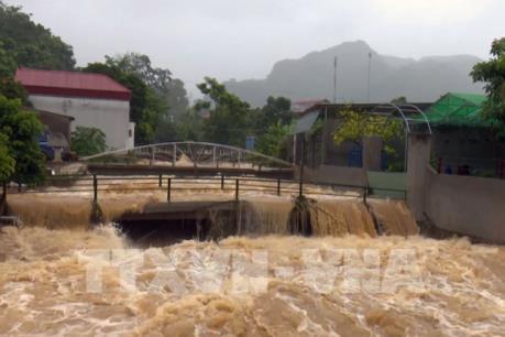 Nhiều hộ dân ở Sơn La bị ngập sâu trong nước