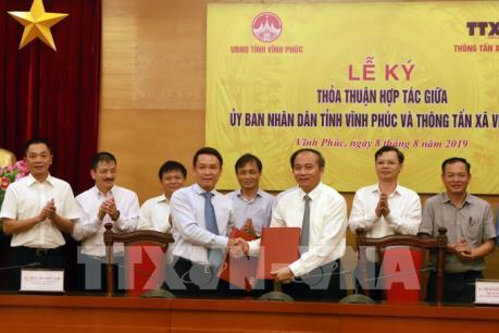 Thông tấn xã Việt Nam và tỉnh Vĩnh Phúc hợp tác truyền thông