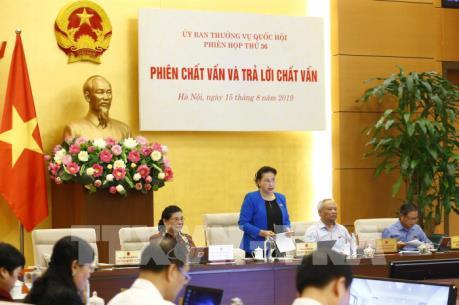 Phiên họp thứ 36 của Ủy ban Thường vụ Quốc hội: Bắt đầu phiên chất vấn và trả lời chất vấn