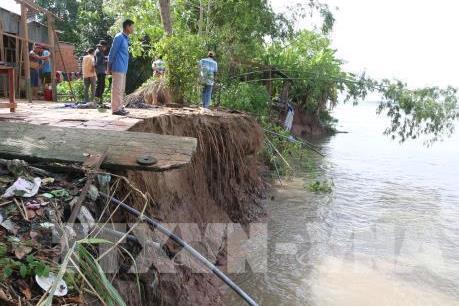 An Giang ban bố tình huống khẩn cấp sạt lở bờ sông Hậu lần 2