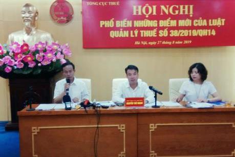 Phổ biến những nội dung mới của Luật Quản lý thuế 2019