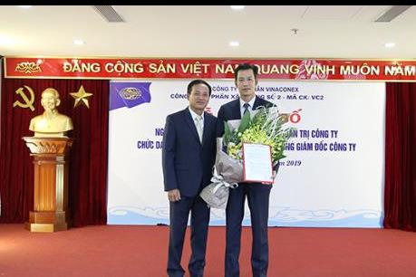 Cựu CEO VCG giữ chức Chủ tịch HĐQT Vinaconex 2