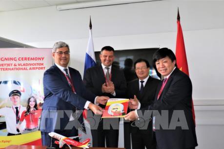 Vietjet hợp tác với sân bay Vladivostok của Nga